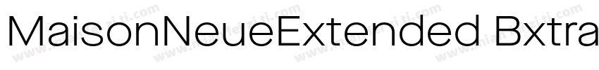 MaisonNeueExtended BxtraBold字体转换